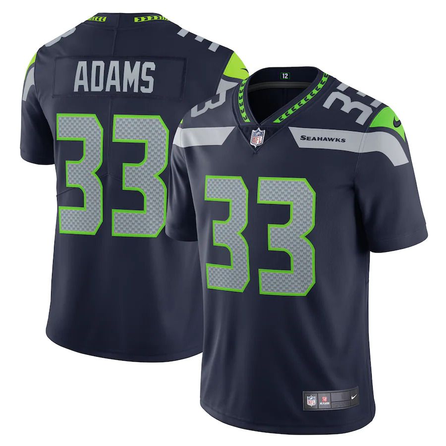 Men Seattle Seahawks 33 Jamal Adams Nike College Navy Vapor Limited NFL Jersey